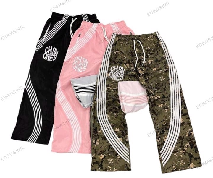 Customized Windbreaker Wide Bottom Pants