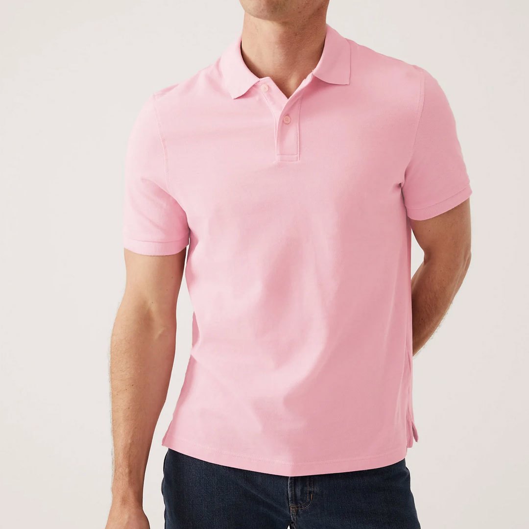 Superior Quality Cotton Polo Shirt featuring your personalized embroidery design - view 3