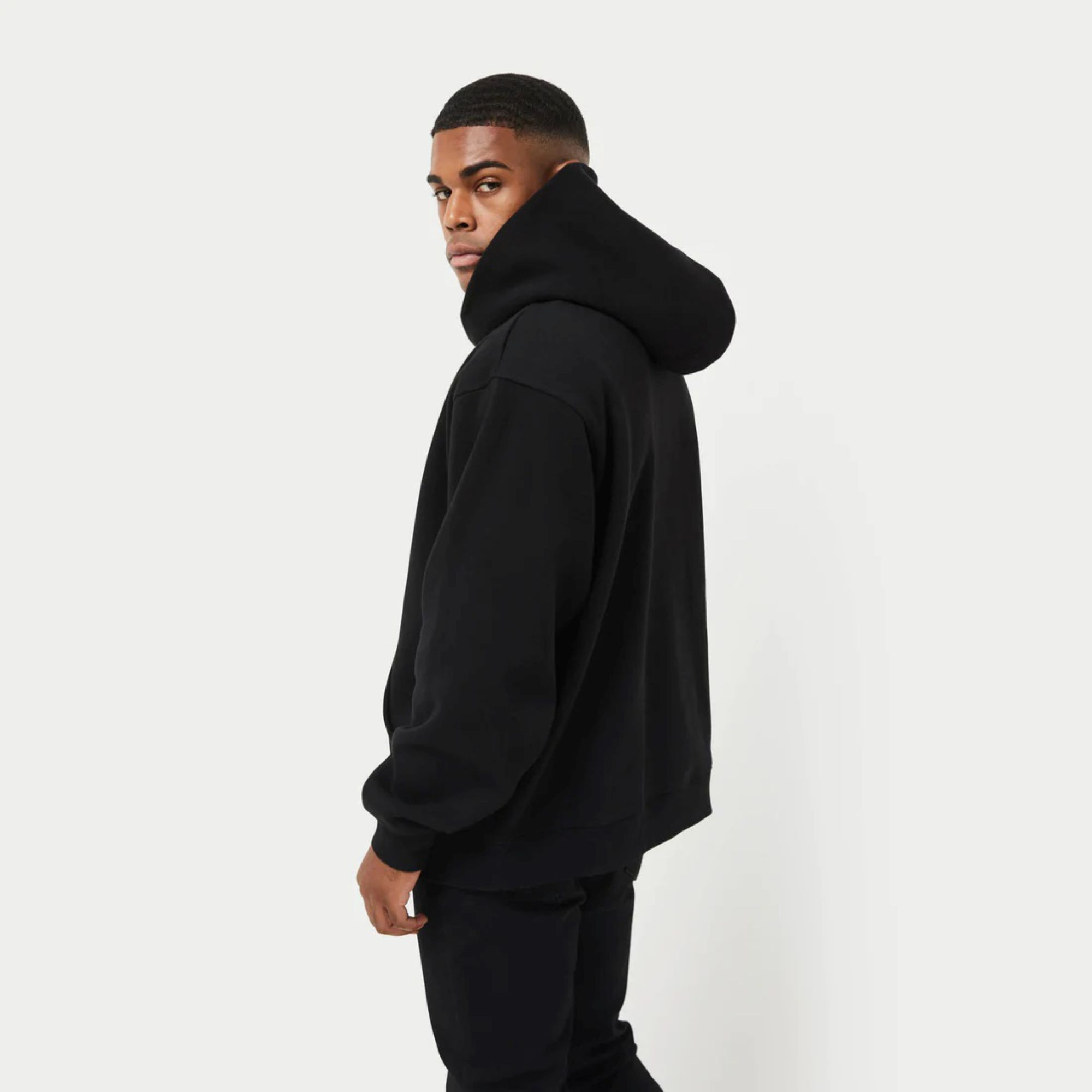 High Quality OEM Plain Heavyweight Fleece Logo Printed Cotton Oversize Custom Unisex Hoodies Mens  - view 2