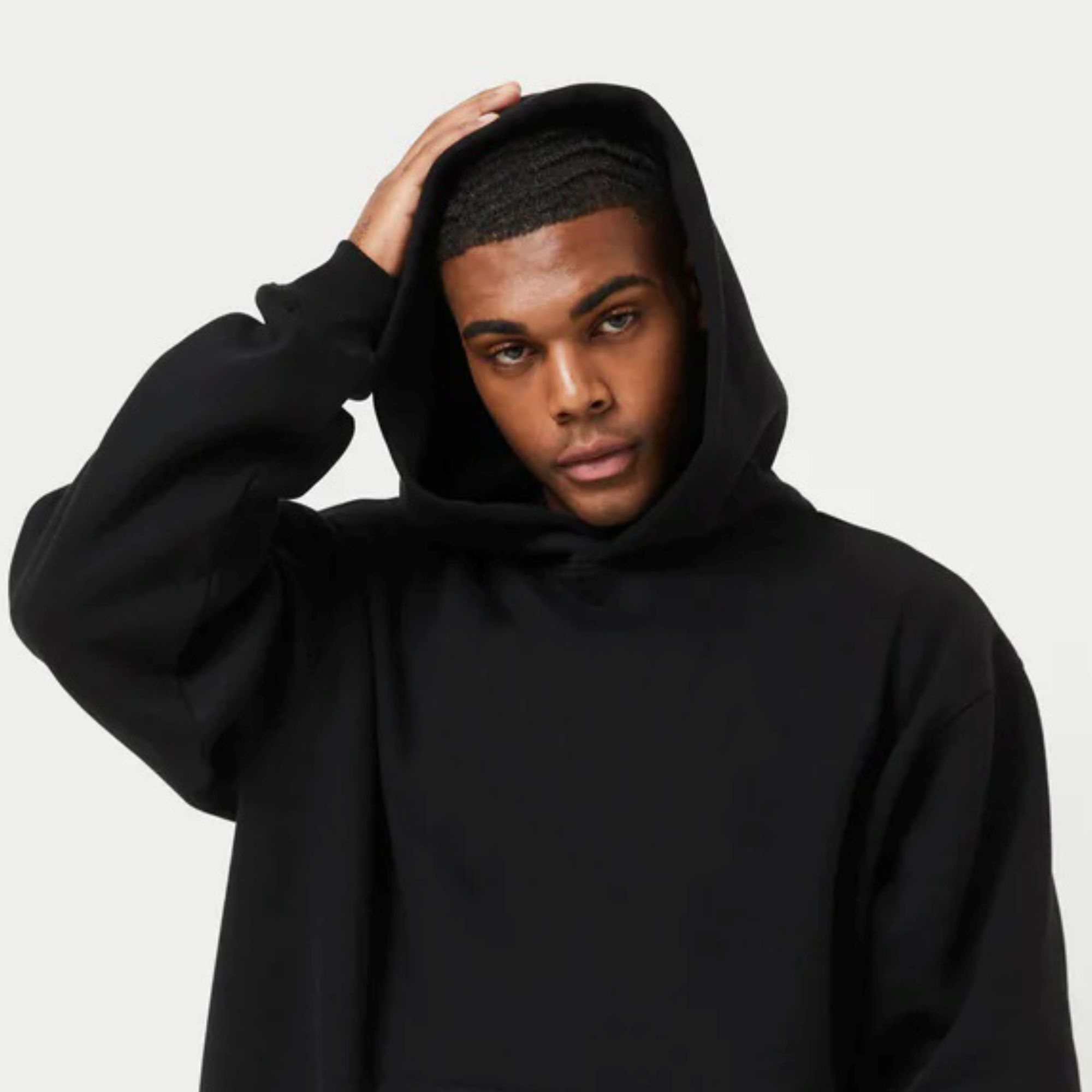 High Quality OEM Plain Heavyweight Fleece Logo Printed Cotton Oversize Custom Unisex Hoodies Mens  - view 6