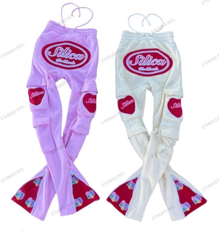 Customized Embroidery Cargo Sweatpant 