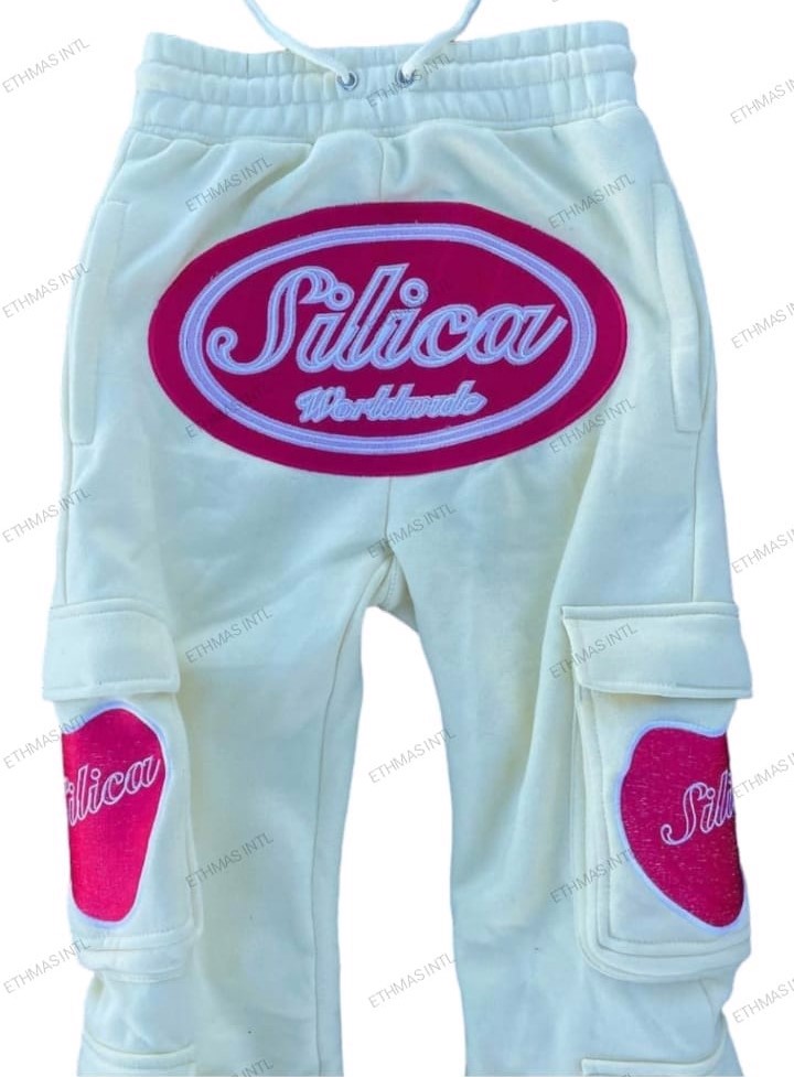 Customized Embroidery Cargo Sweatpant  - view 3