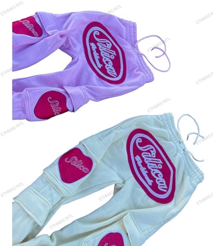 Customized Embroidery Cargo Sweatpant  - view 7