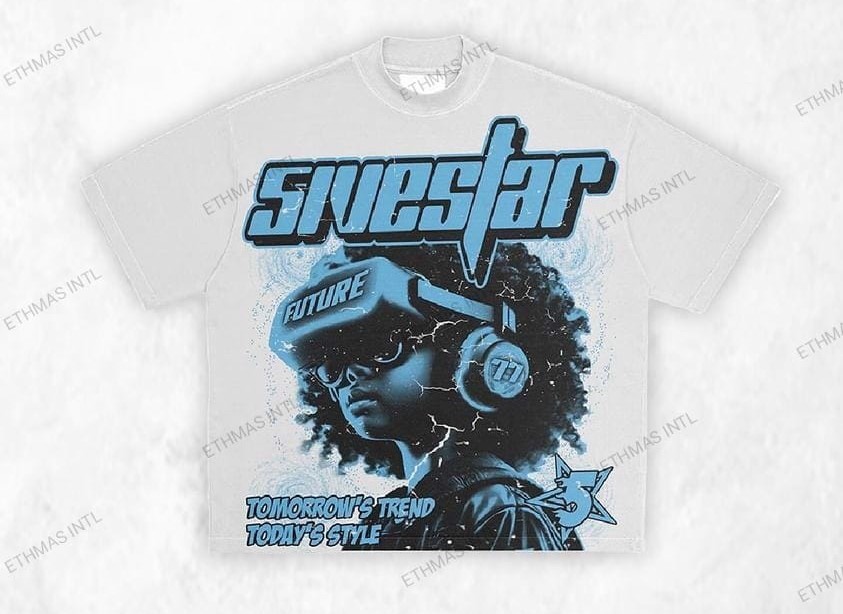 Customized Oversize DTG French Terry Tshirt