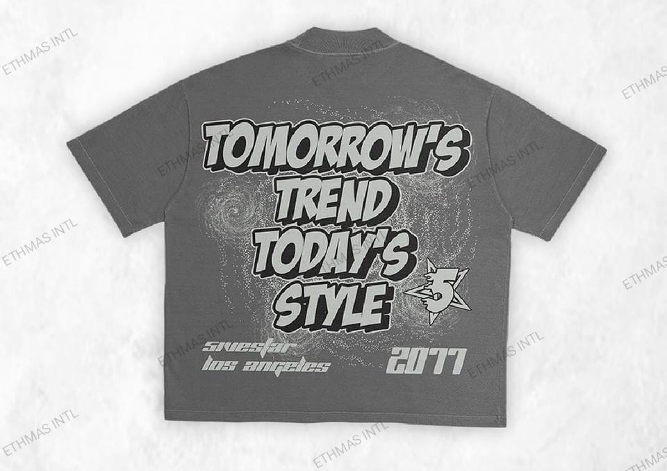 Customized Oversize DTG French Terry Tshirt - view 6