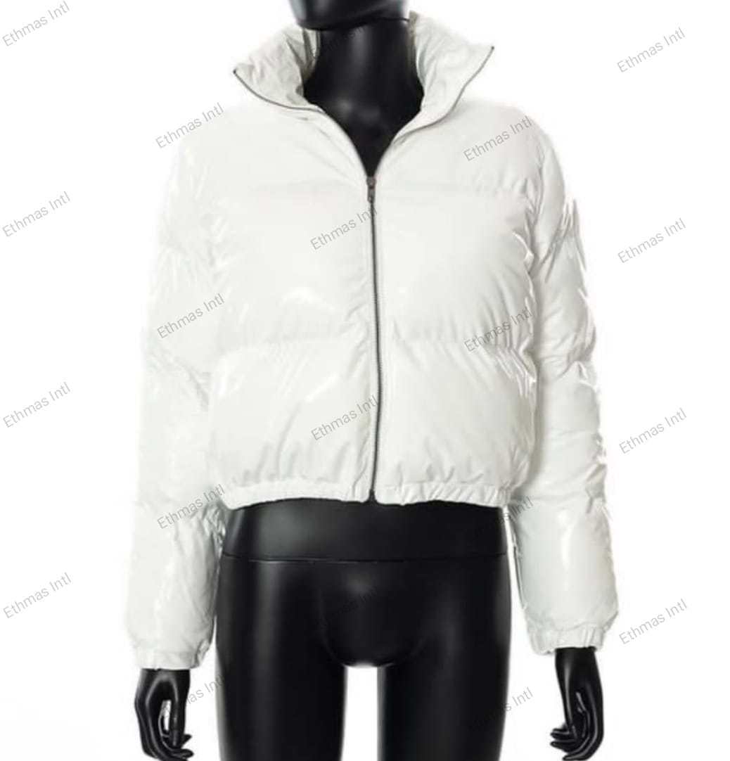 Customized Crop Female Puffer Jackets