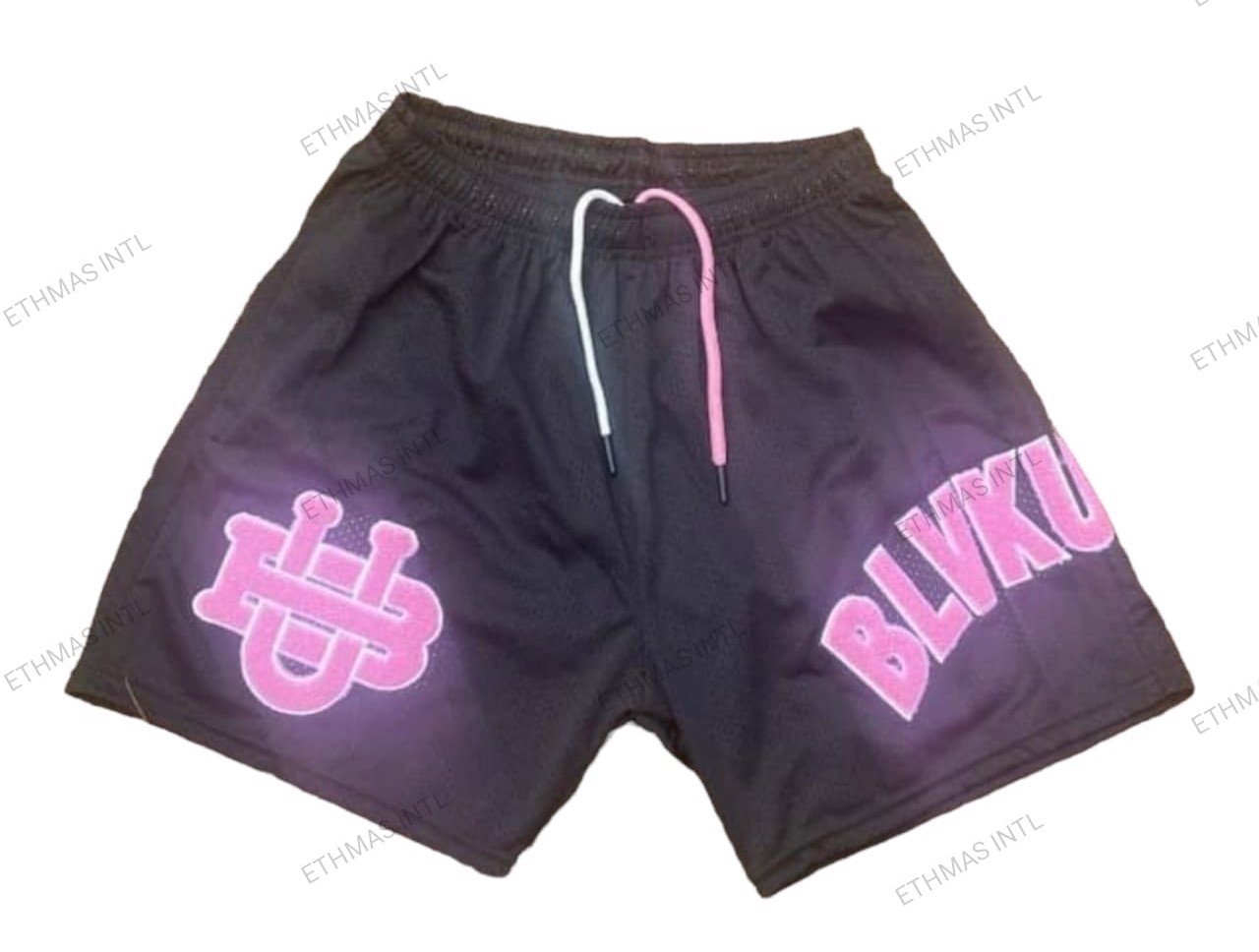Customized Mesh Shorts With Chenille Embroidery Patch