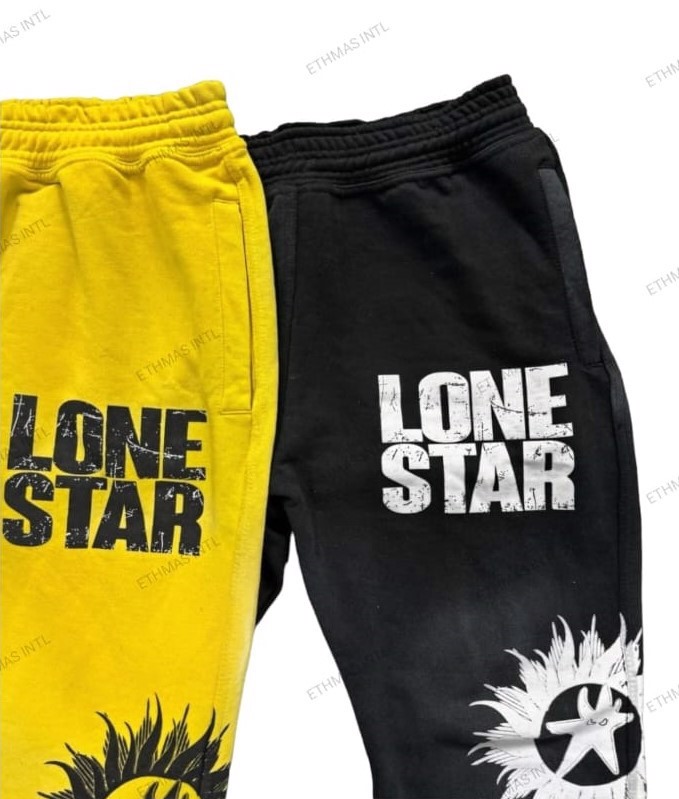 Customized Unisex Screen Printing Cotton Fleece Sweatpants - view 2