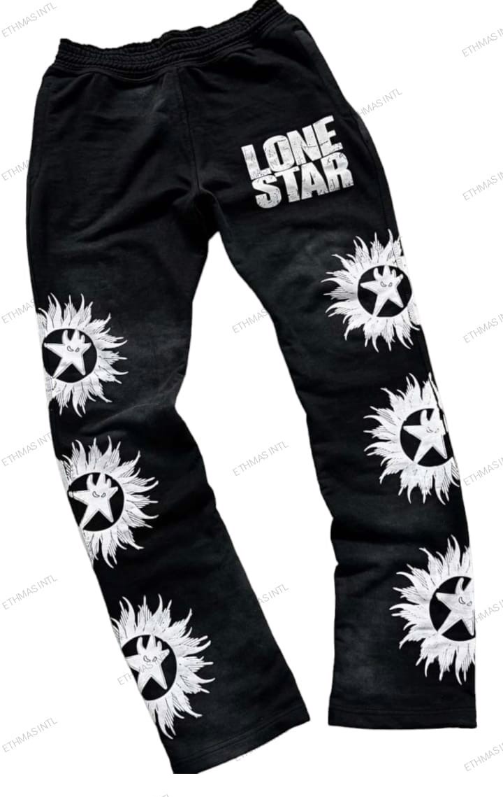 Customized Unisex Screen Printing Cotton Fleece Sweatpants - view 3
