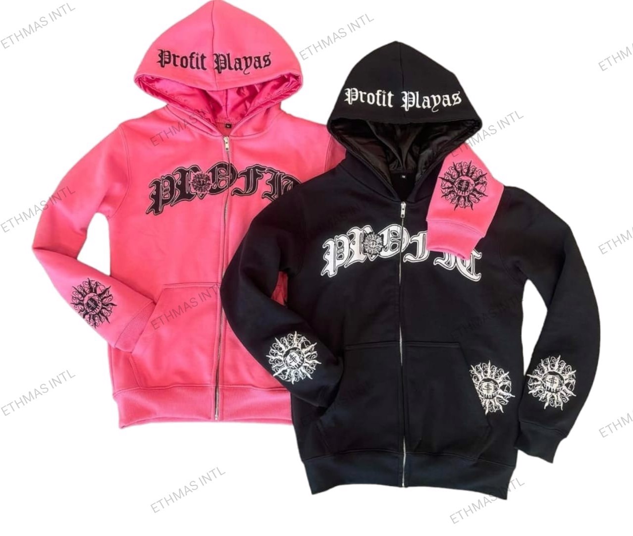 Customized Unisex Screen Embroidery Cotton Fleece Hoodies - view 14