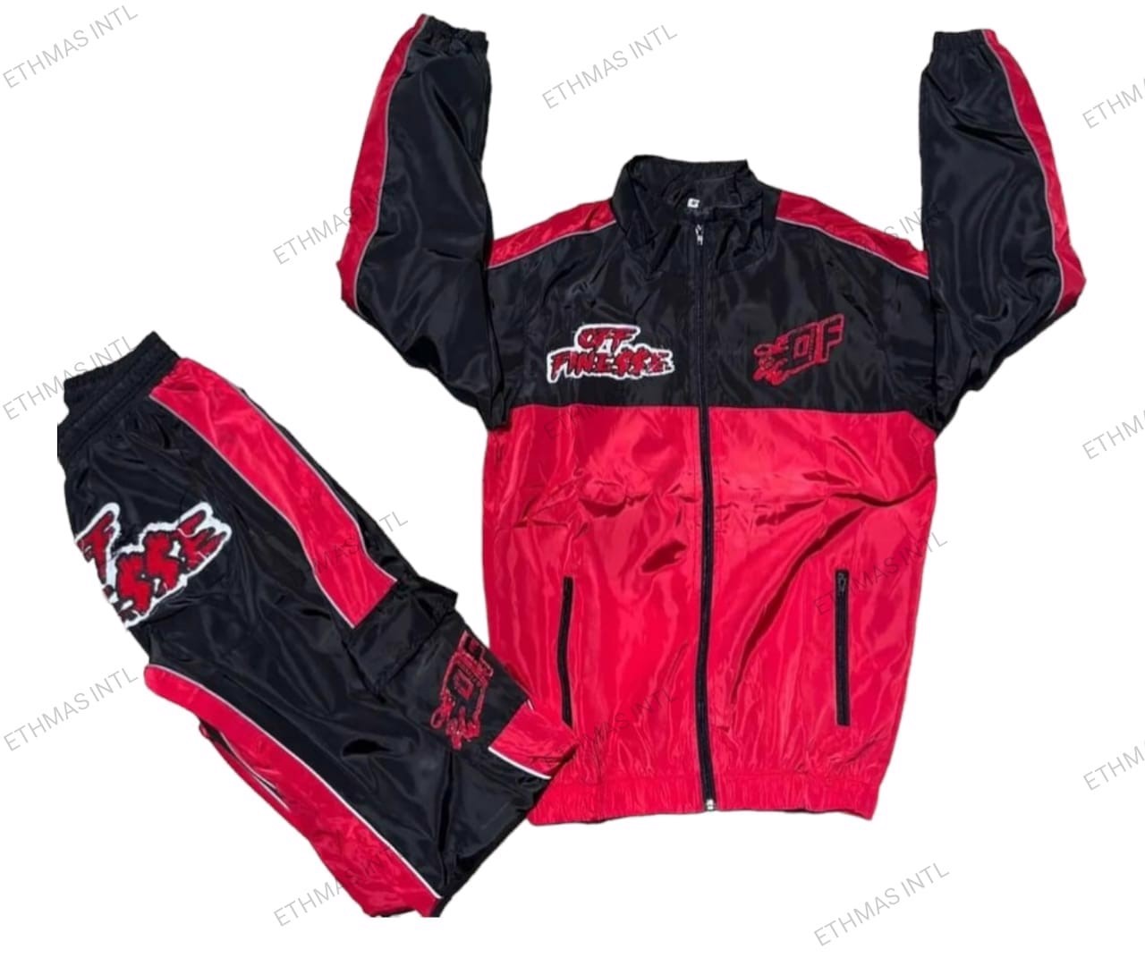 Customized Embroidery Windbreaker Polyester Dry&Fit Tracksuits  - view 8