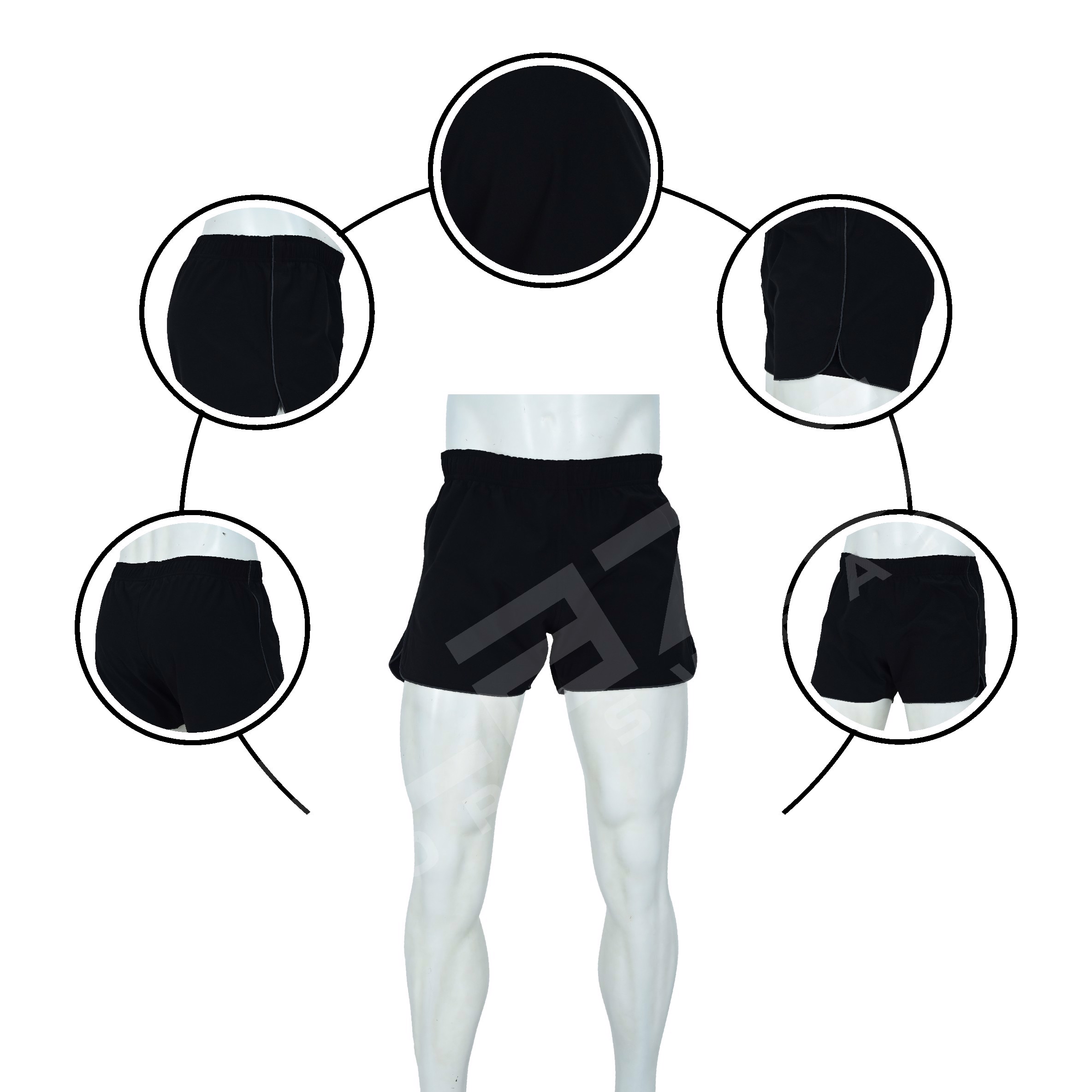 Custom Running Shorts Custom Compression Sweat Training Workout Fitness Athletic Sports Men - view 7