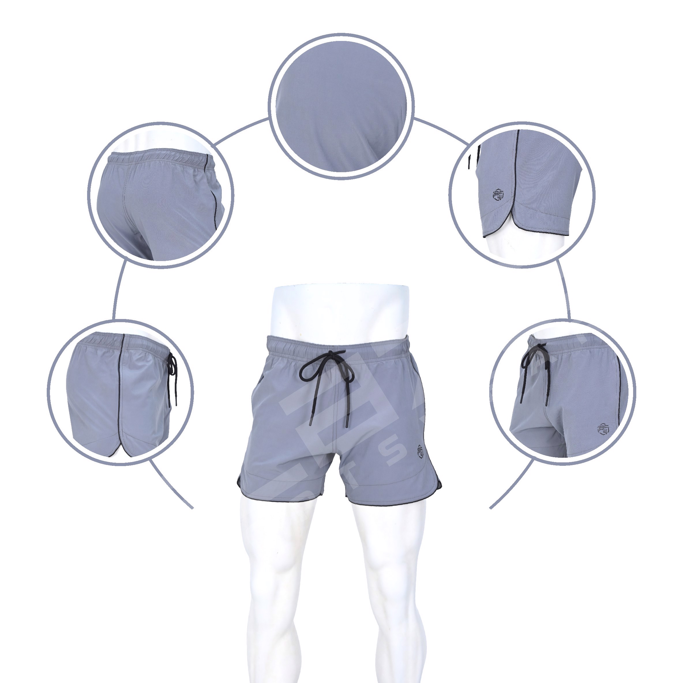 Tailored Running Shorts Custom Compression Sweat Training Workout Fitness Athletic Sports Men - view 8