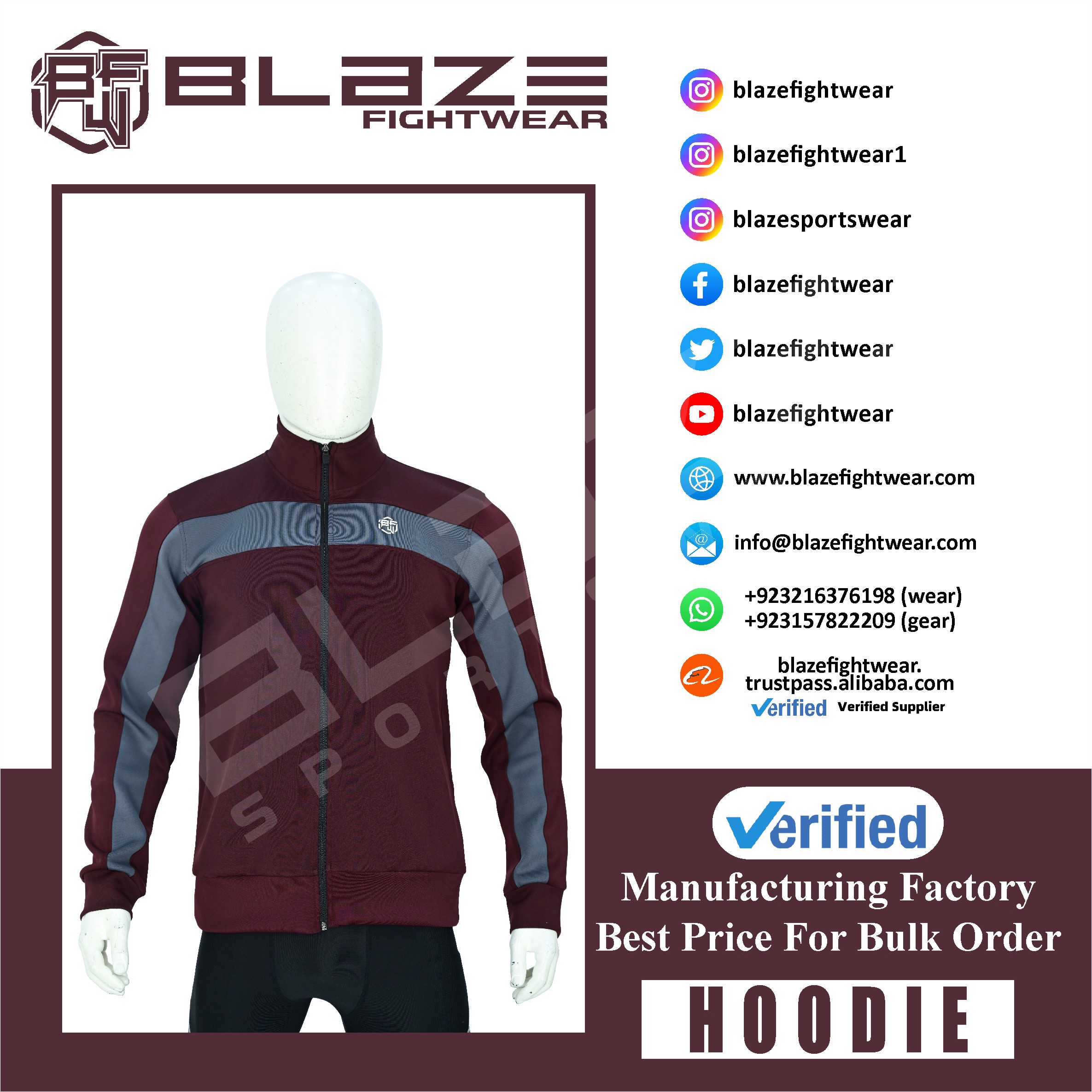 New Custom Design Logo Mens  Fashion Long Sleeve Blank zipper Cotton Hoodie Quantity Print OEM  - view 13