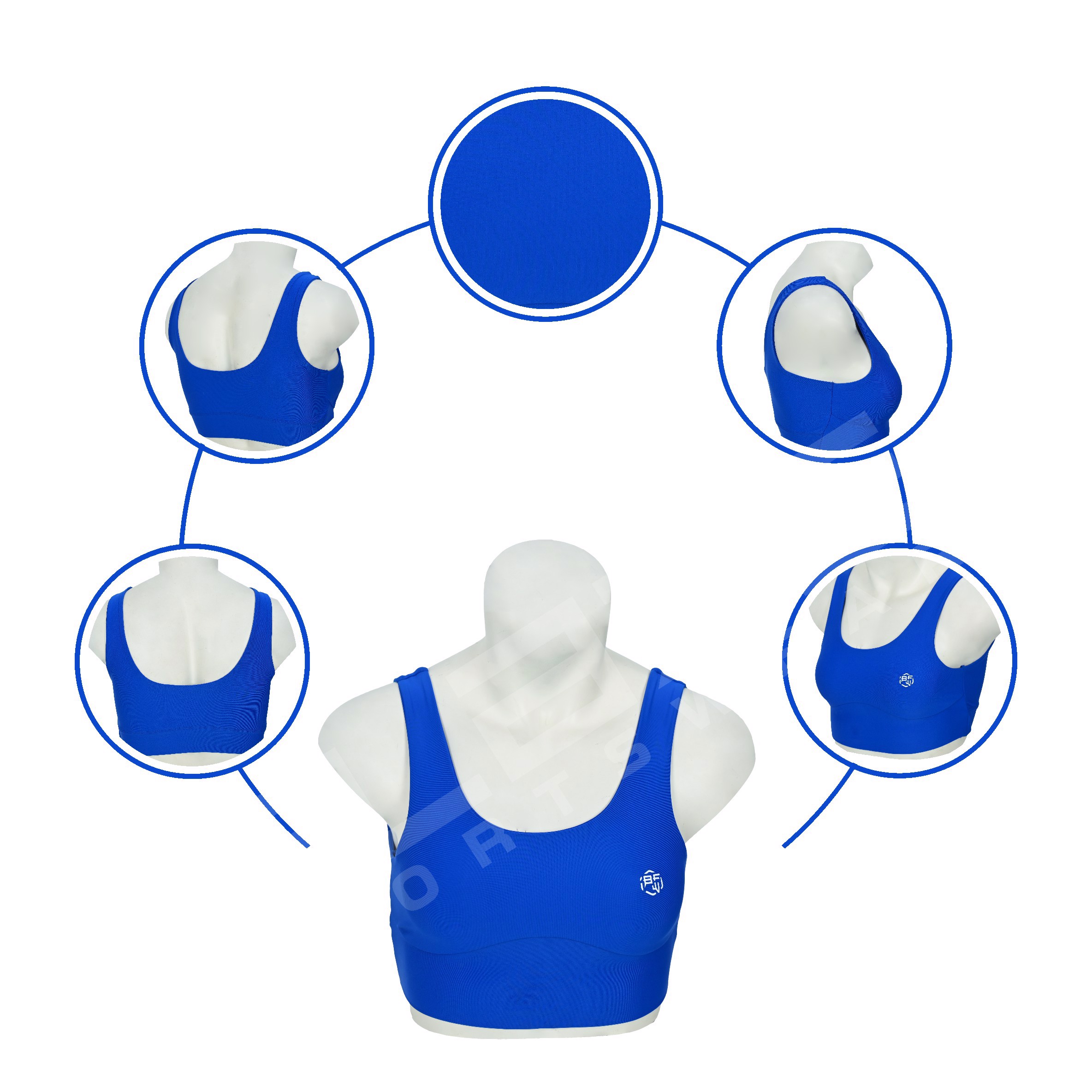 custom sports bra for workout fitness wear racer back sports bra light weight  - view 8
