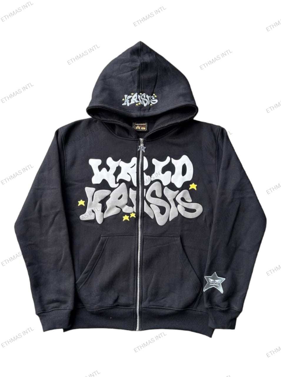 Customized Cotton Fleece Puff Hoodies - view 12