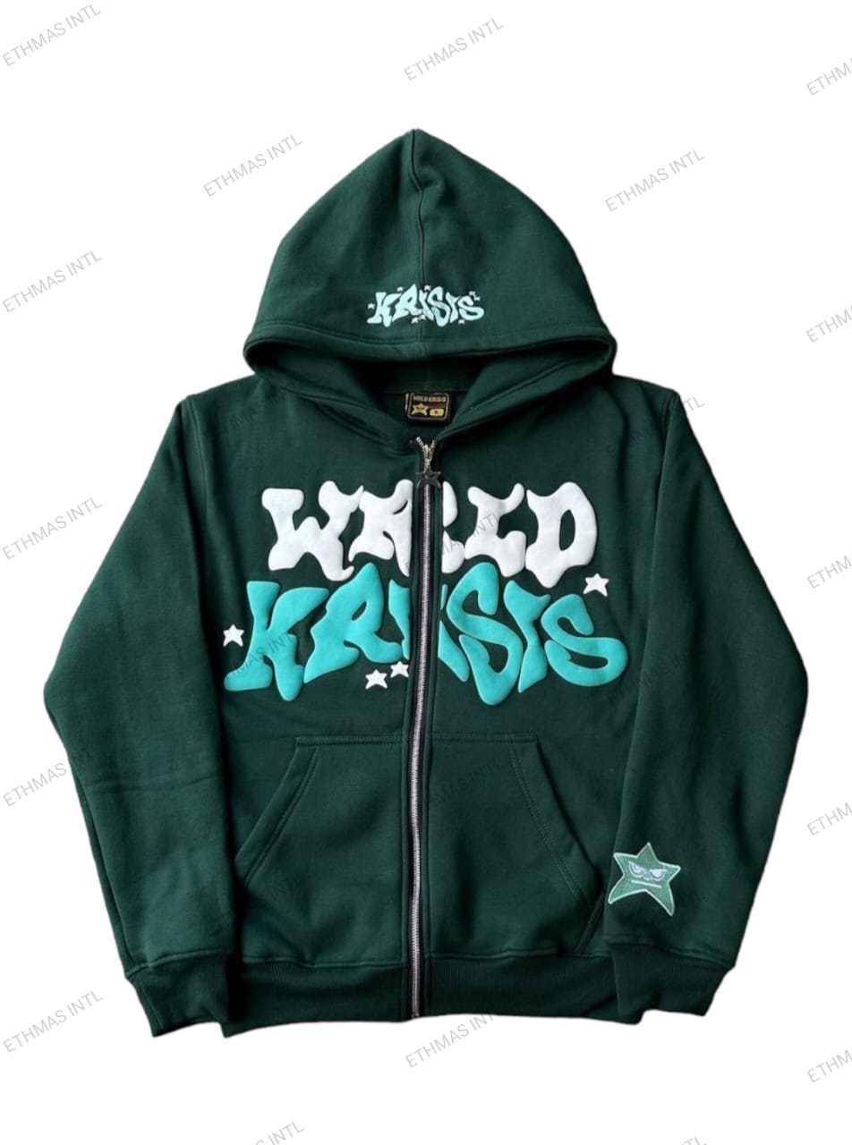Customized Cotton Fleece Puff Hoodies - view 15