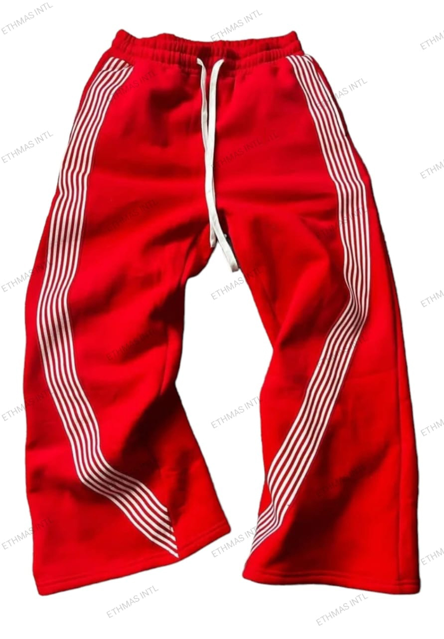 Customized Cotton Fleece Wide Bottom Pants - view 2