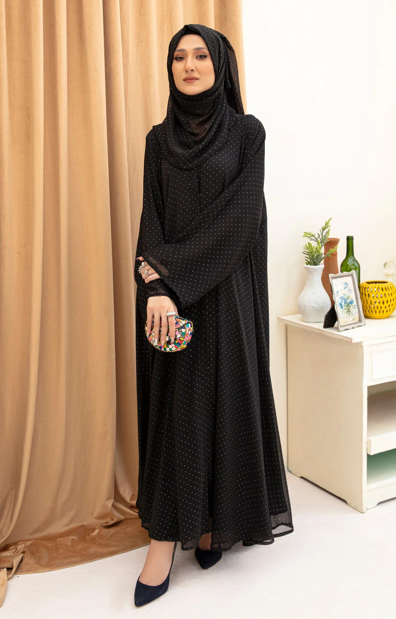 Lian Black Modest Wear Fashionable Abaya Quality Piece Variety Colours And Customisations Branding
