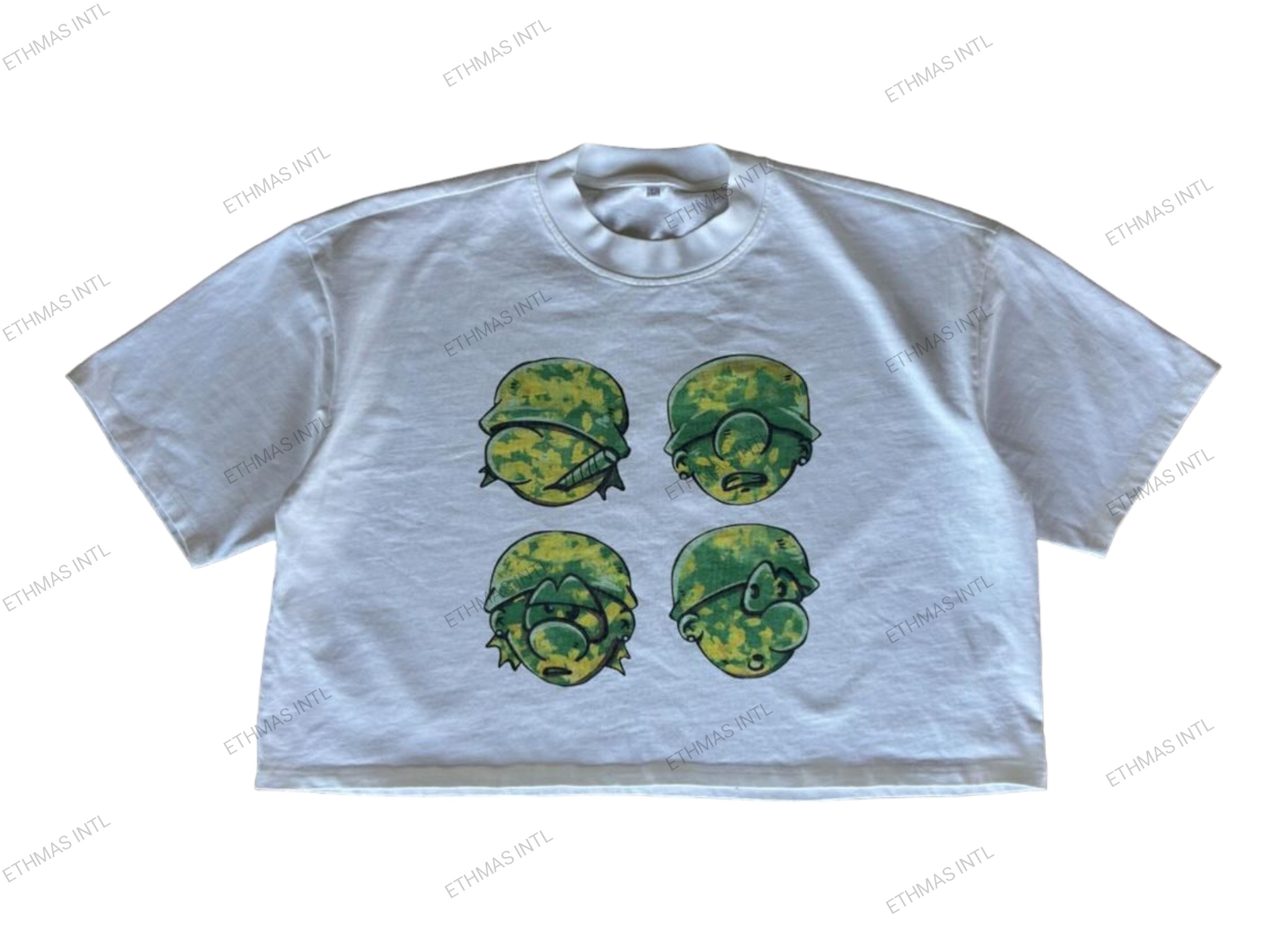 Customized Unisex Crop Cotton Tshirts  - view 2