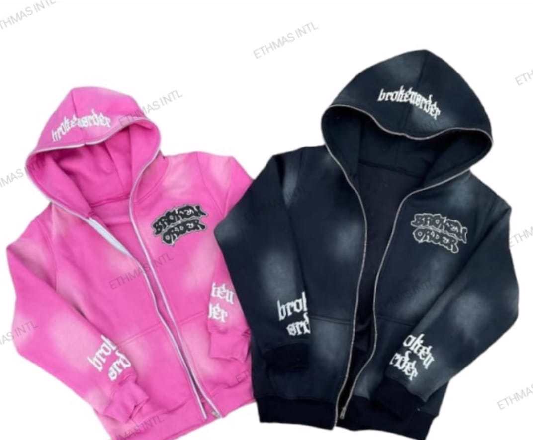 Customized Sun Fade& DTF Print Full Zipper Tracksuits - view 6