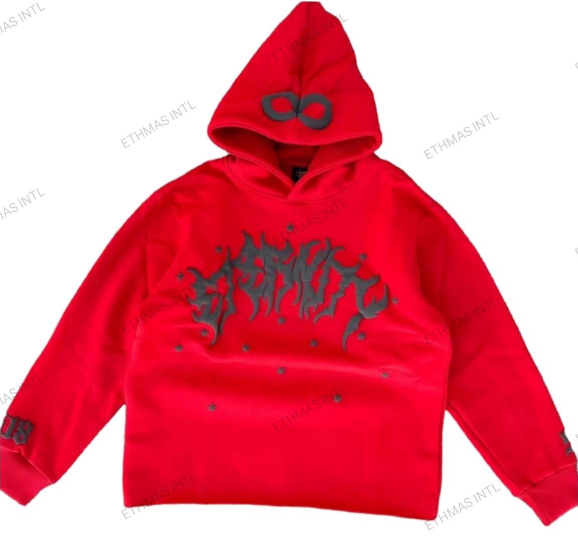 Customized Crop hoodie & Flare Pant with Puff Print - view 6
