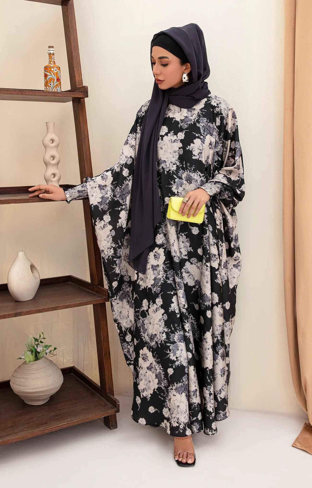 Avery Printed Cape Fashionable Abaya Quality Piece Variety Colours And Customisations Branding - view 7