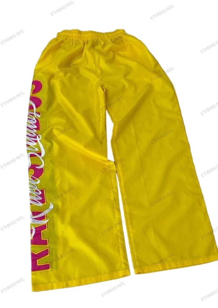 Customized Windbreaker Polyester Nylon Fabric Wide Bottom Pants&Trousers  - view 2