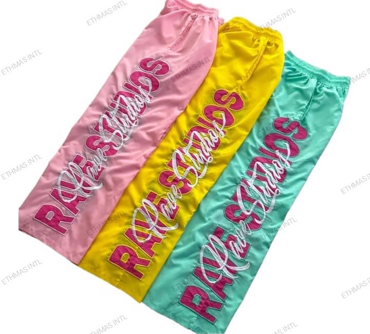 Customized Windbreaker Polyester Nylon Fabric Wide Bottom Pants&Trousers  - view 9