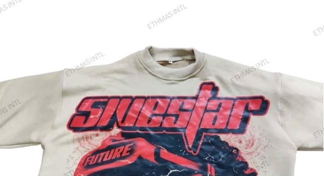 Customized French Terry Fabric DTF Print Oversize Crop Tshirt Drop Shoulder Tshirt - view 4