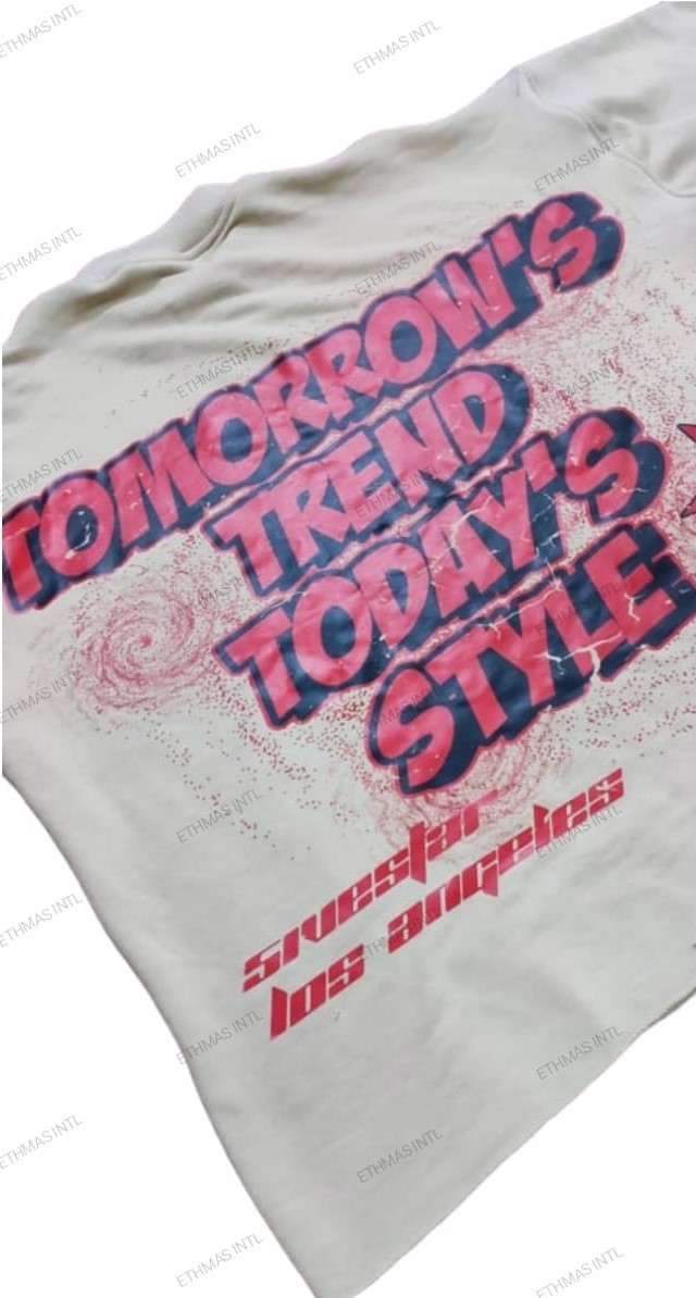 Customized French Terry Fabric DTF Print Oversize Crop Tshirt Drop Shoulder Tshirt - view 11