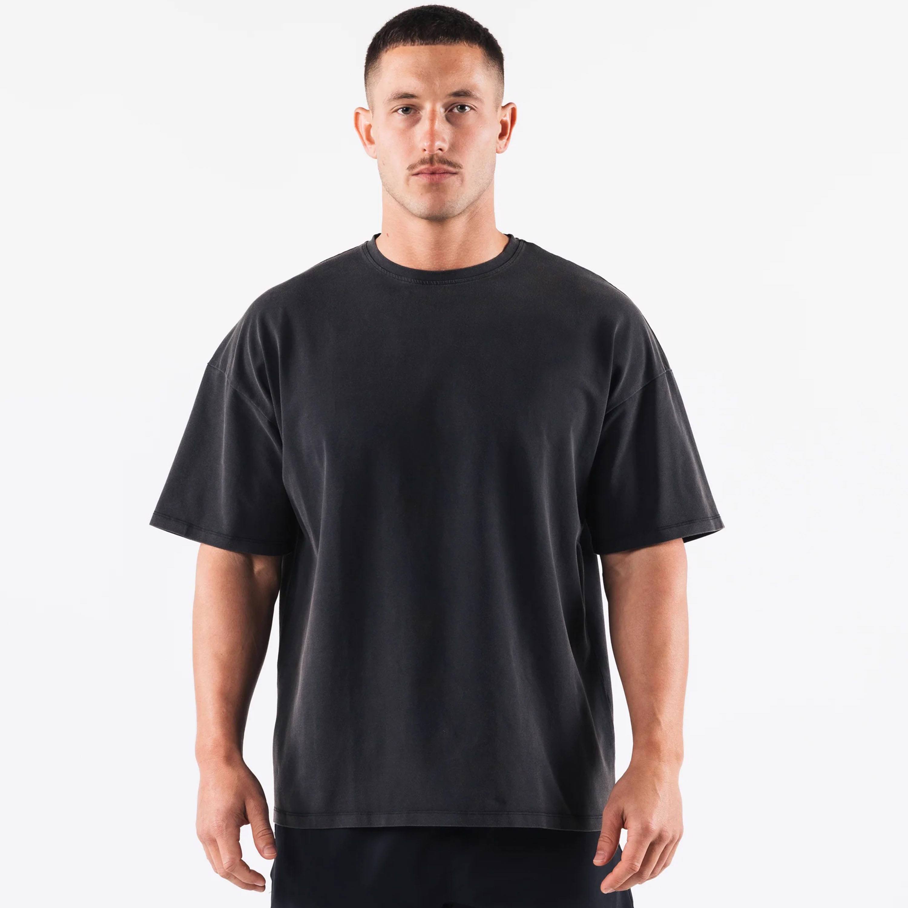High Quality 240 GSM Drop Shoulder Heavyweight T shirt  - view 4