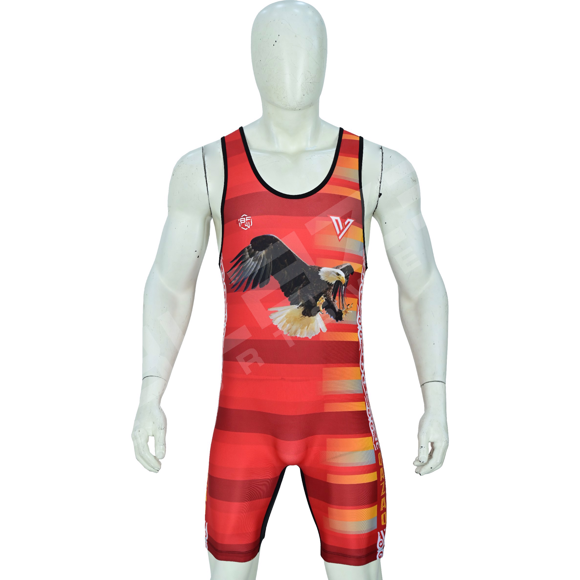 Custom wrestling singlet: durable, moisture-wicking, flexible, snug fit, flatlock seams, breathable - view 23