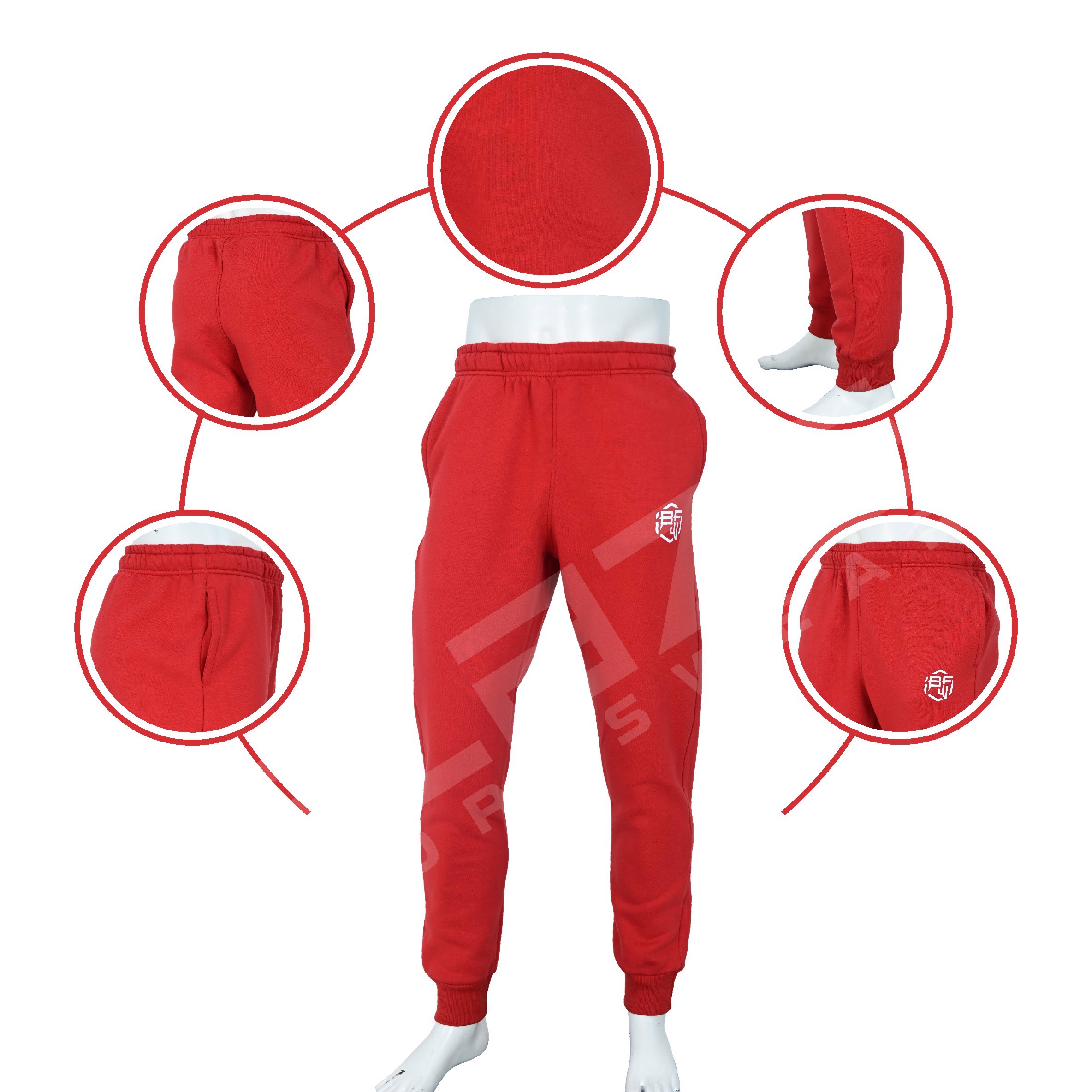 Custom jogger pants: comfy, breathable, adjustable waistband, tapered fit, ideal for any use. - view 6