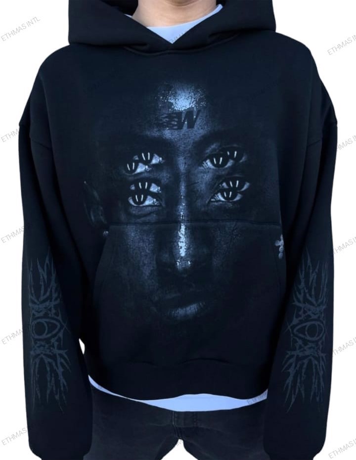 Customized Cotton Fleece Oversize Drop Shoulder DTF Print Hoodie - view 5