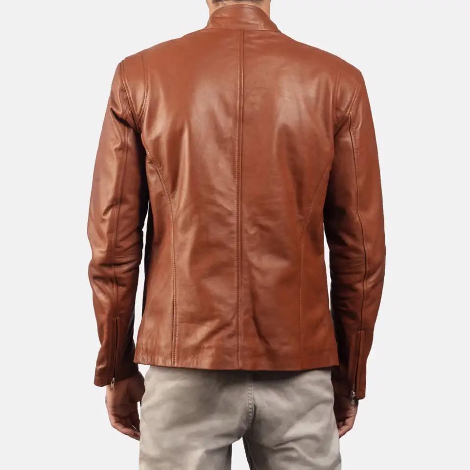 Men Leather jacket - view 2
