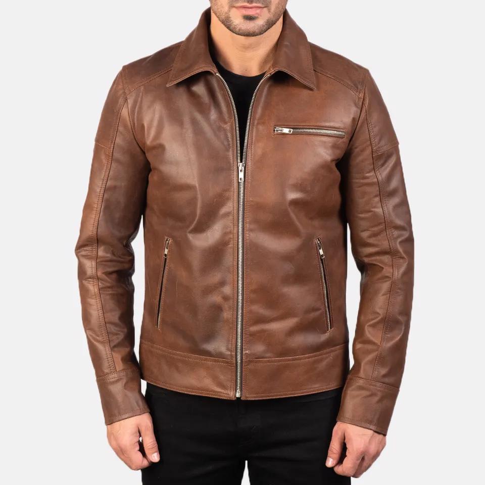 Men Leather jacket - view 5