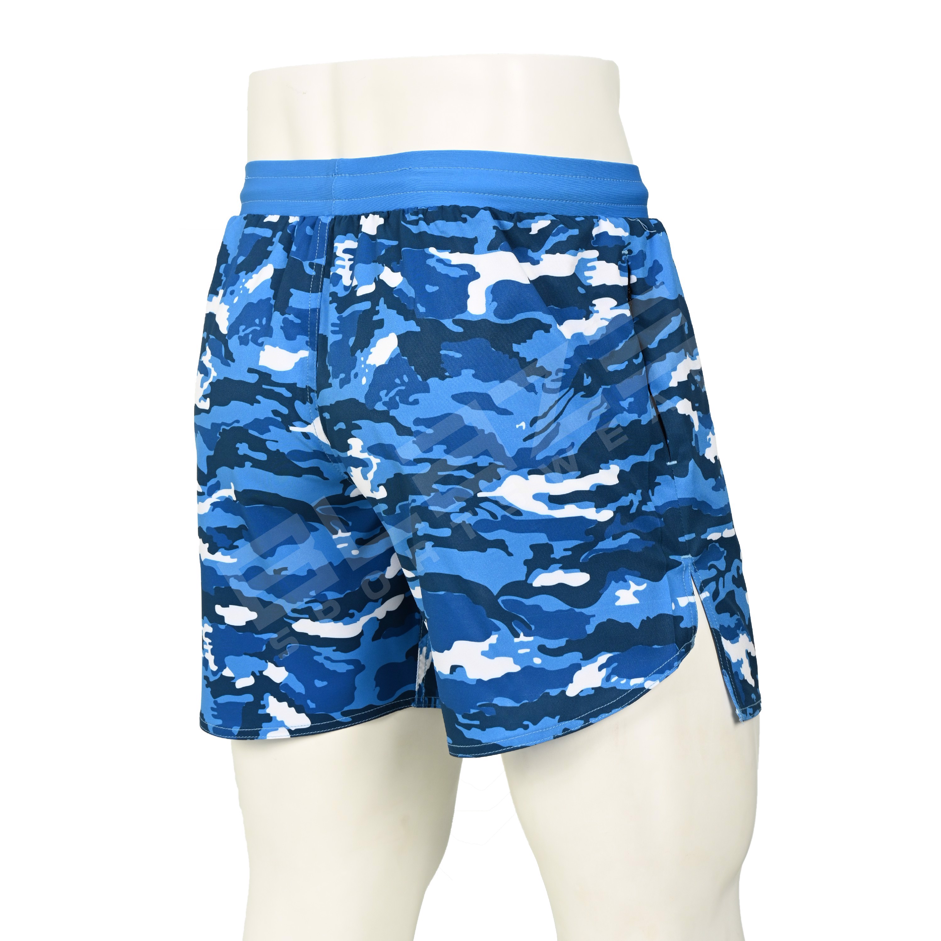 Lightweight Workout Shorts regular fit Gym Shorts for Men with Zipper Pockets sublimation printed - view 2