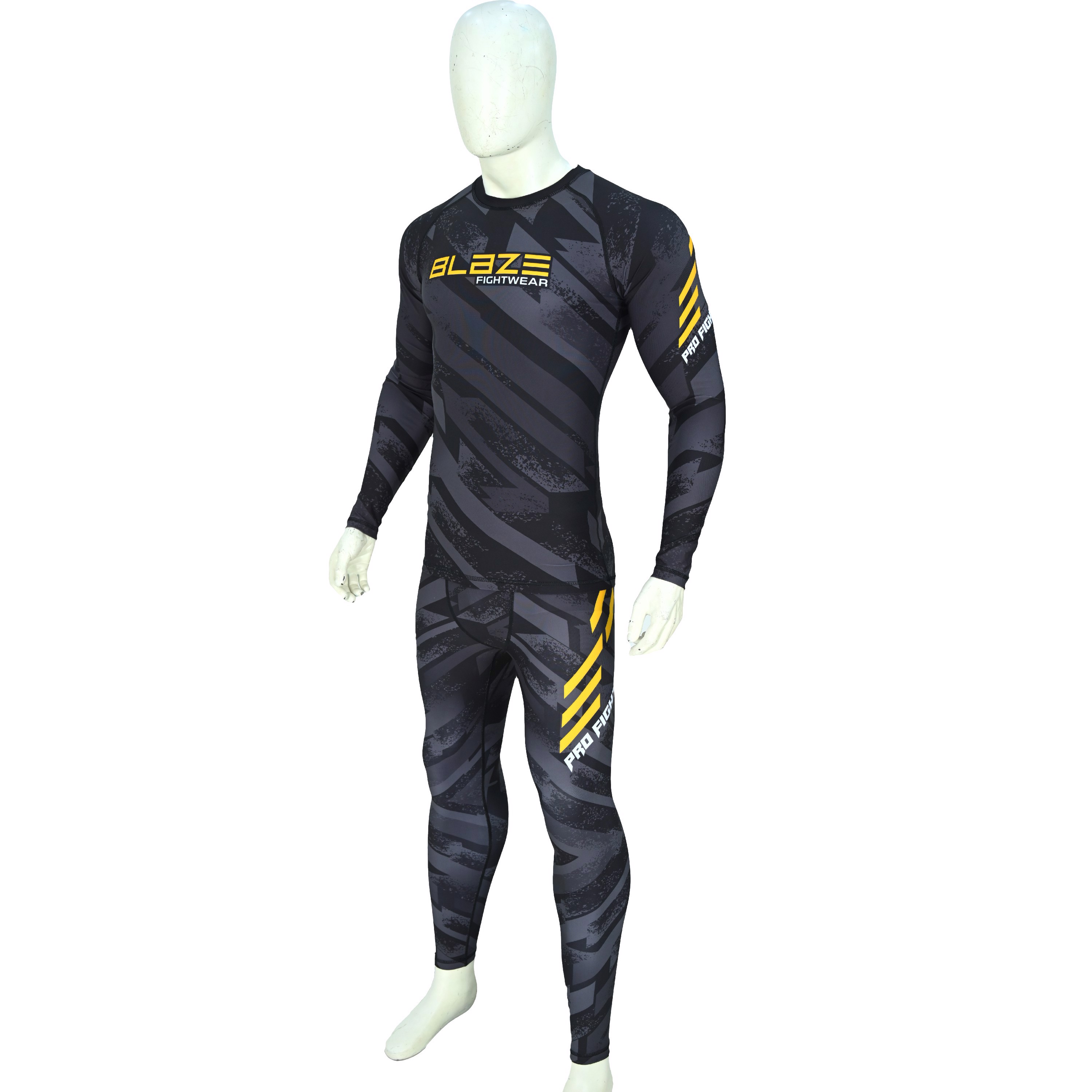  Custom High Quality Design Sublimation Printed Long Sleeve Rash guard Spandex Polyester Men BJJ  - view 4