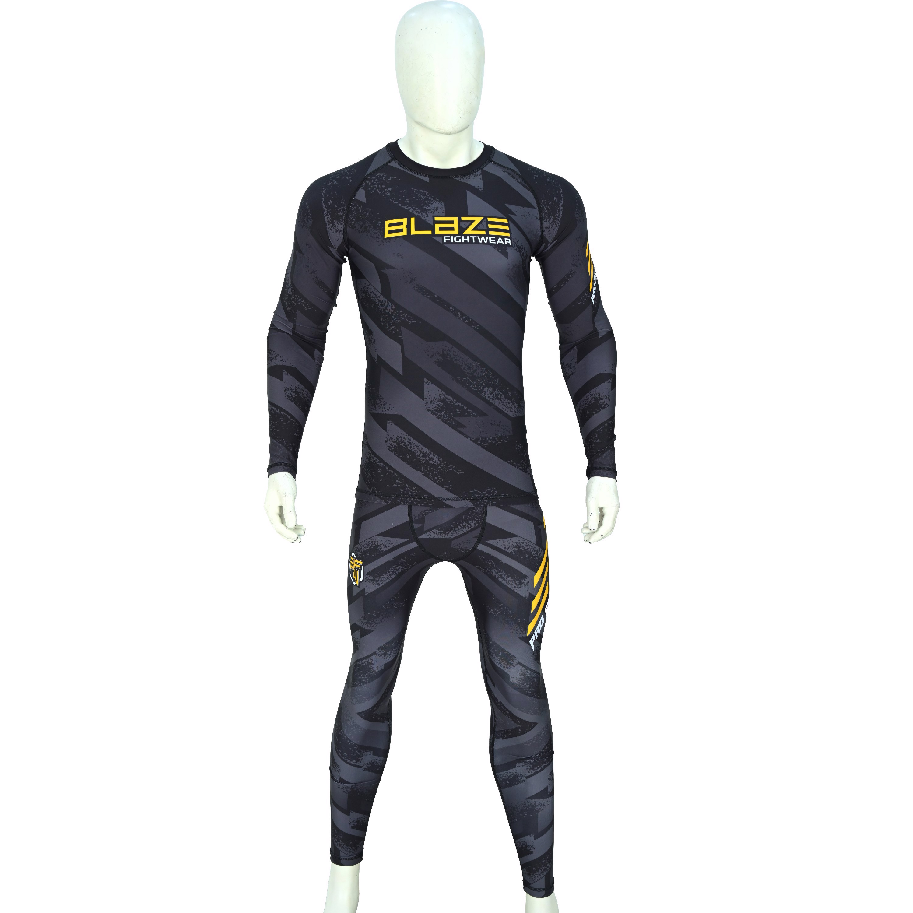  Custom High Quality Design Sublimation Printed Long Sleeve Rash guard Spandex Polyester Men BJJ  - view 5