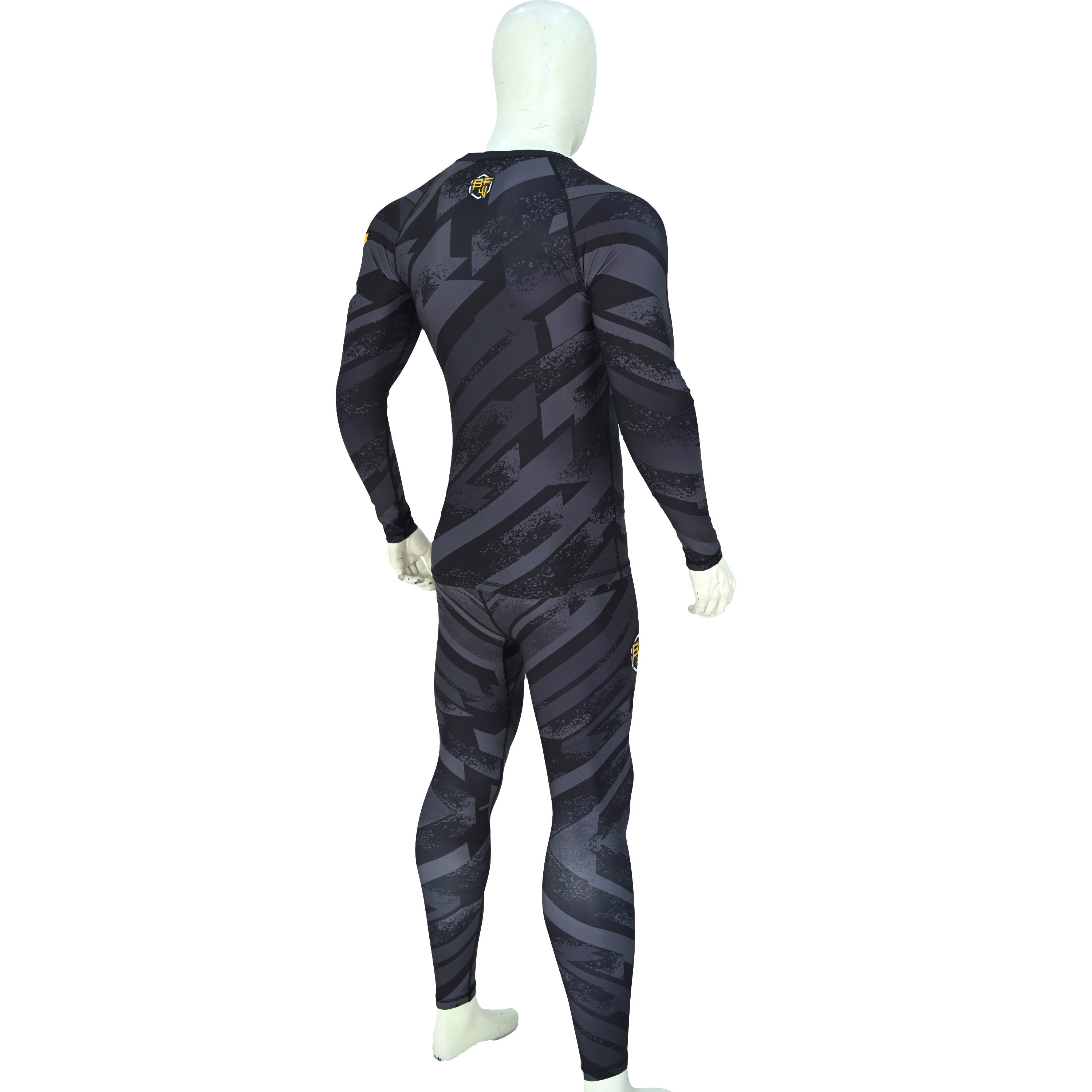  Custom High Quality Design Sublimation Printed Long Sleeve Rash guard Spandex Polyester Men BJJ  - view 6