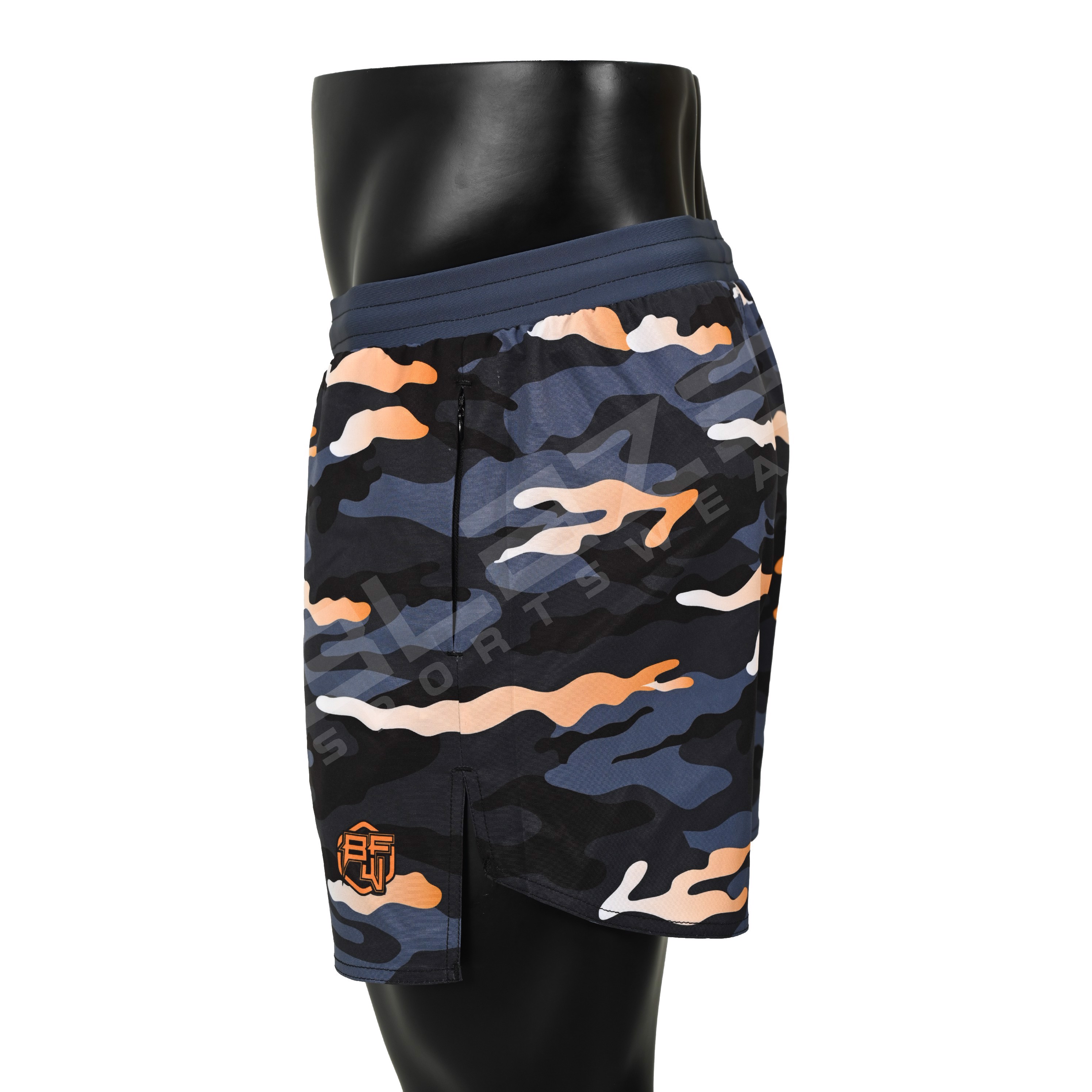 Lightweight Workout Shorts regular fit Gym Shorts for Men with Zipper Pockets sublimation printed - view 3