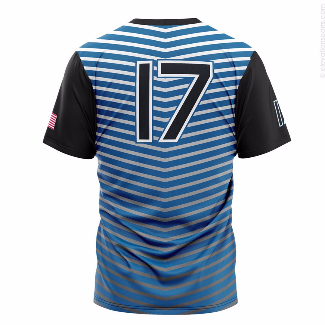 Custom sports sublimation t shirt for sports club with customize design and sublimation printing - view 4