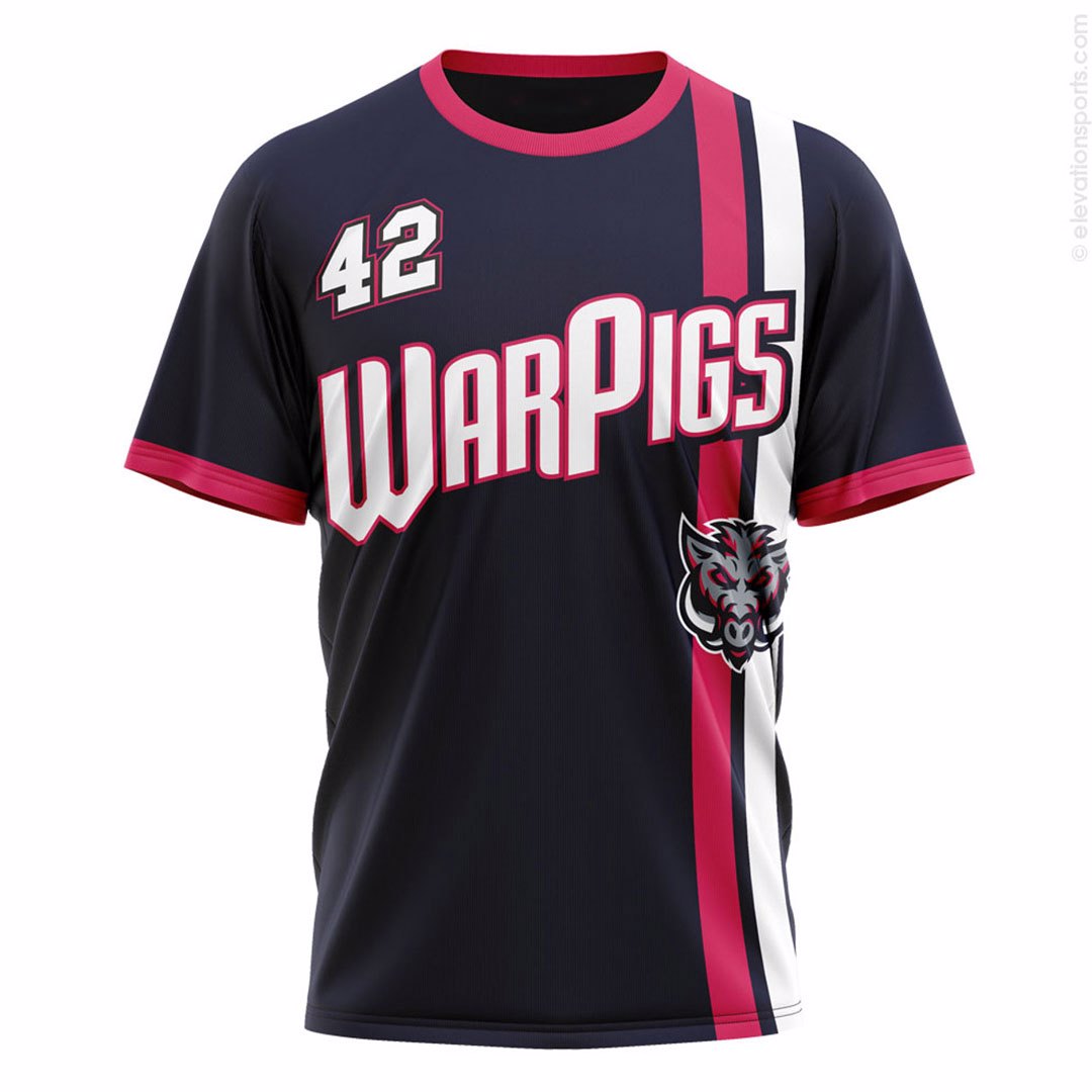 Custom sports sublimation t shirt for sports club with customize design and sublimation printing