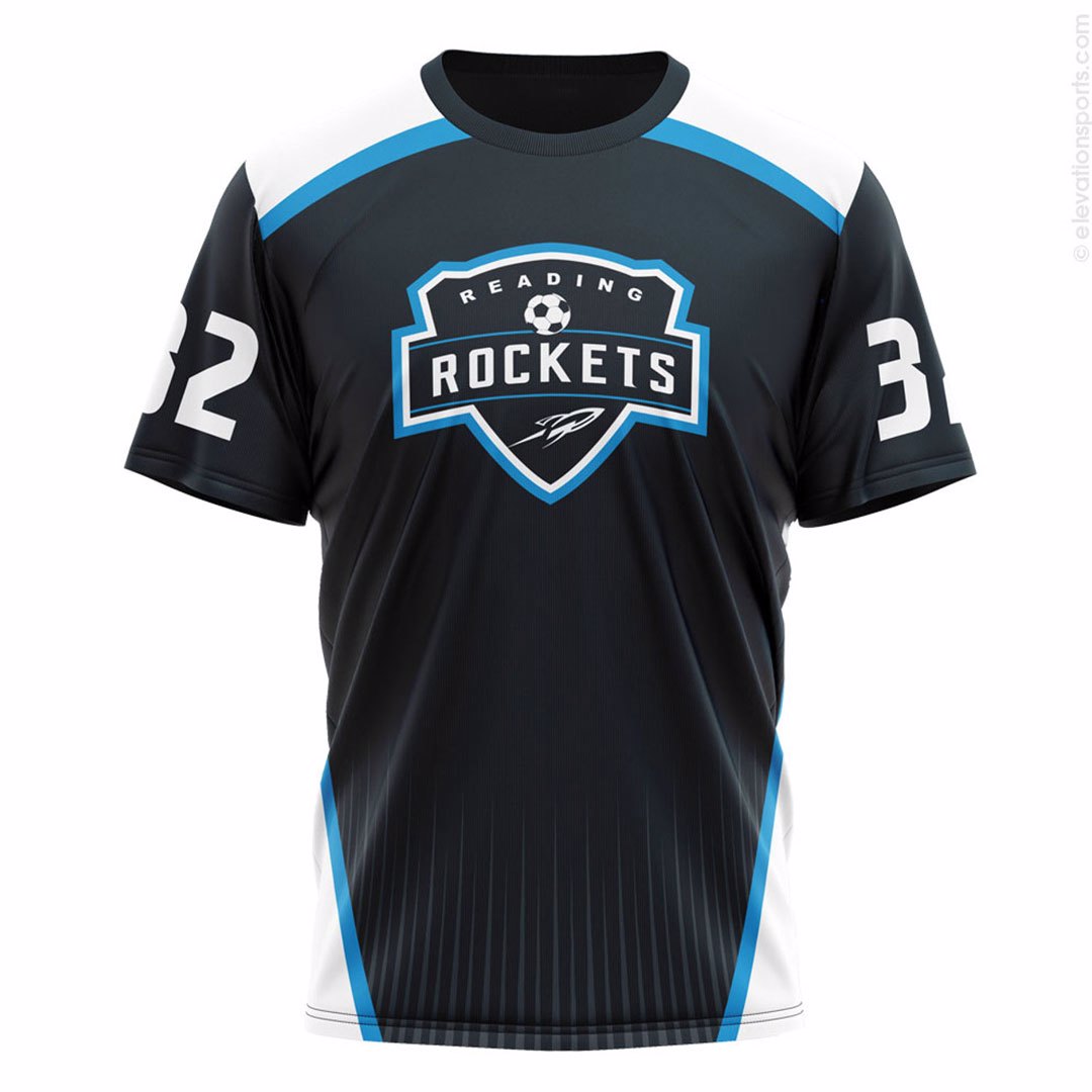 Custom sports sublimation t shirt for sports club with customize design and sublimation printing