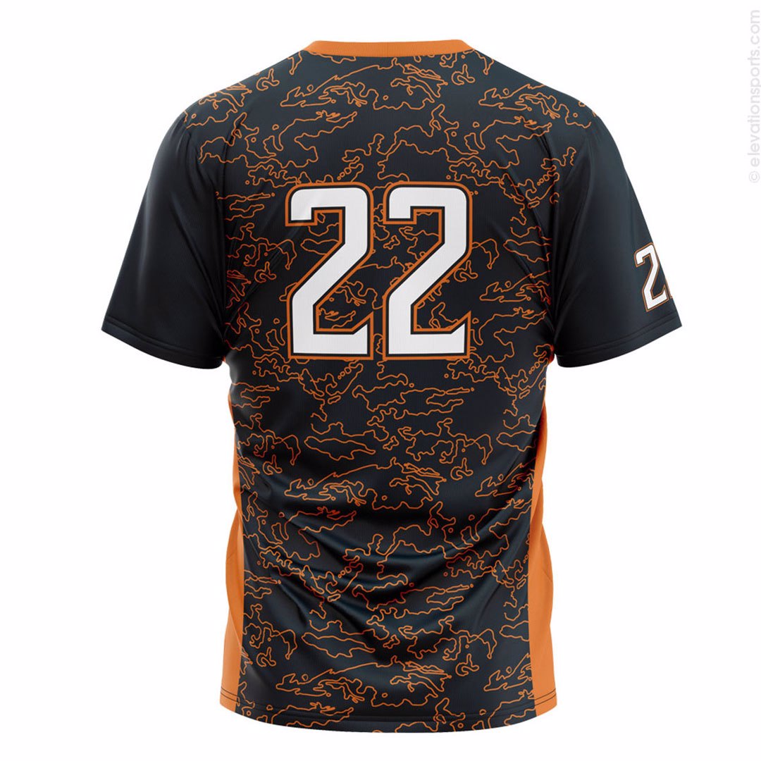 Custom sports sublimation t shirt for sports club with customize design and sublimation printing - view 2