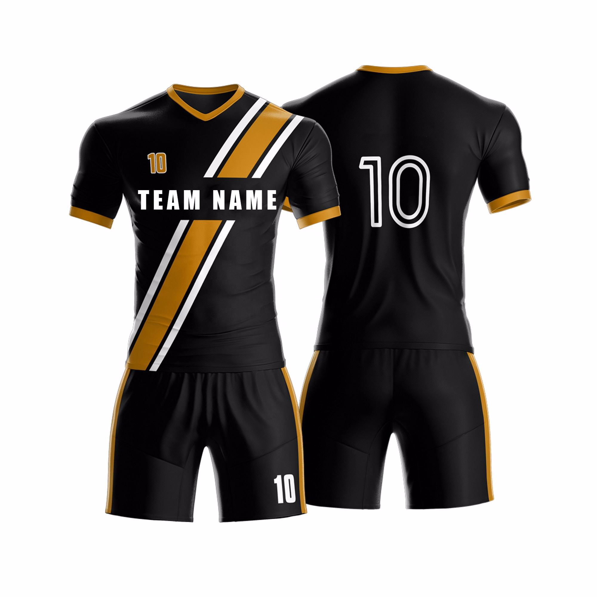    Compare 100% Polyester Custom Team Wear with LOGO Soccer Uniforms - view 3