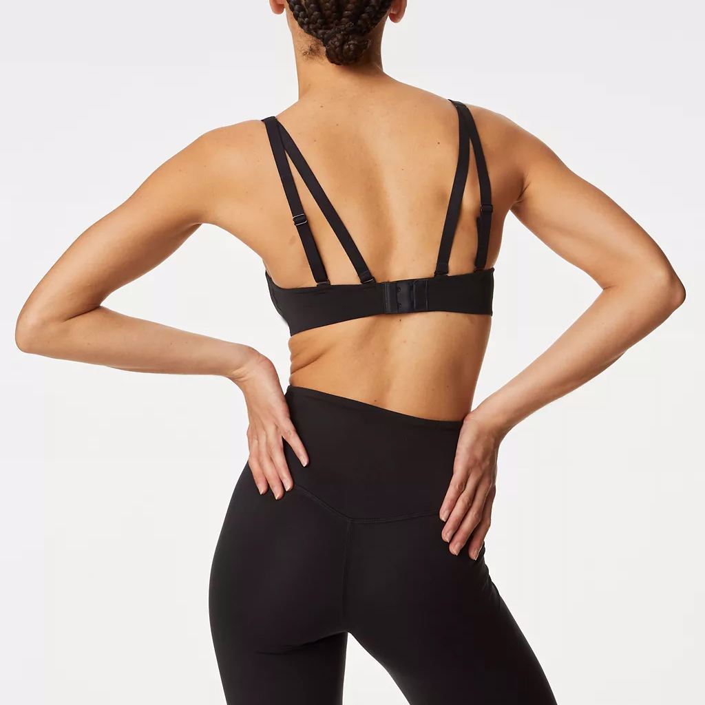    Custom Logo Solid Sports Bra Plus Size Padded Bra Workout Gym bra - view 3