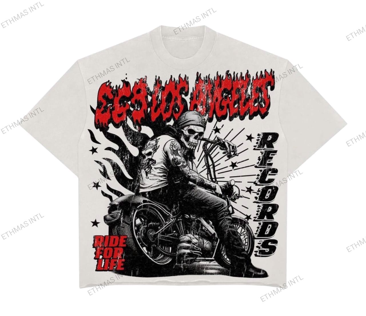 Customized DTF Print oversize & Drop Shoulder French Terry Tshirt and Short  - view 5