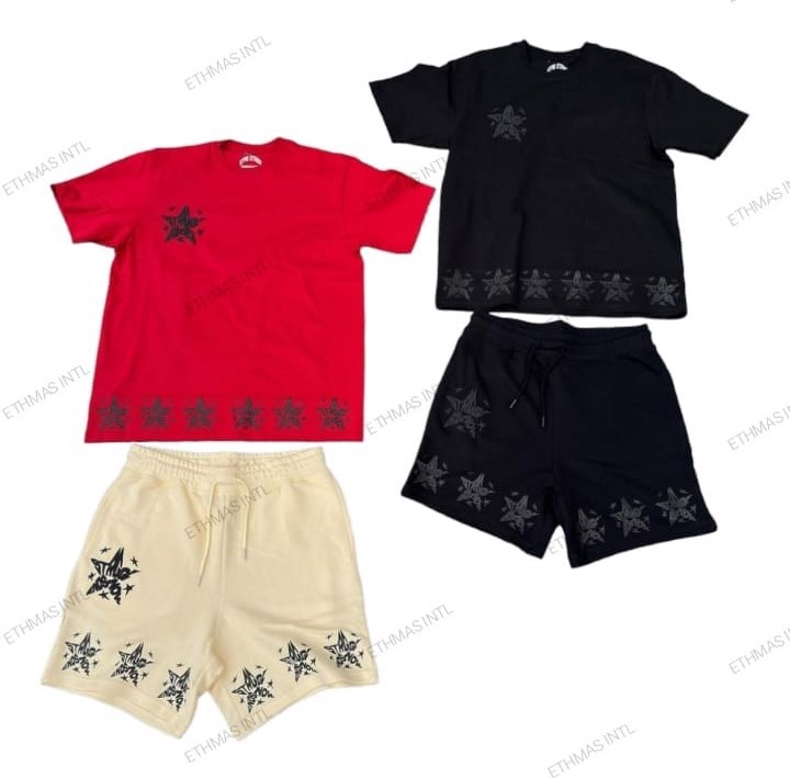 Customized Screen Print French Terry Tshirt and Short Unisex